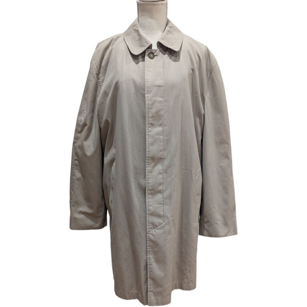 London Fog Men's M Classic Cotton Blend Waterproof Overcoat Trench Knee Length